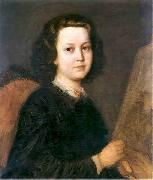 Aleksander Kotsis Portrait of a paintress Jozefina Geppert oil painting reproduction